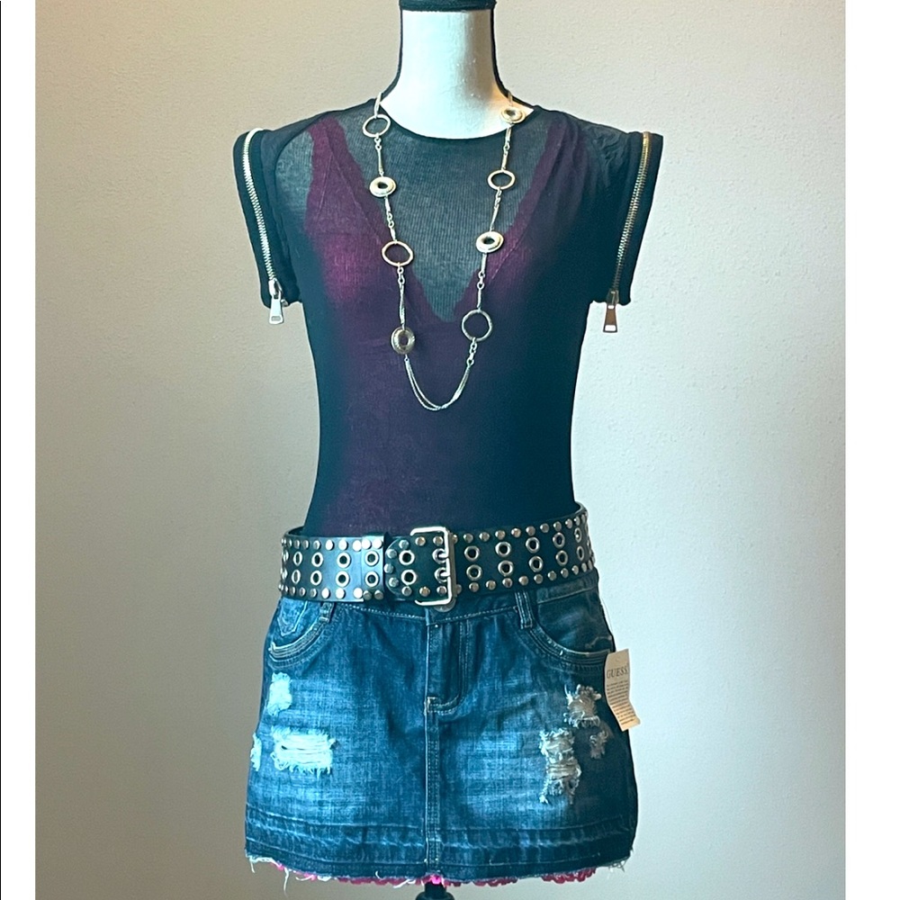 NWT Guess Denim Mini Skirt